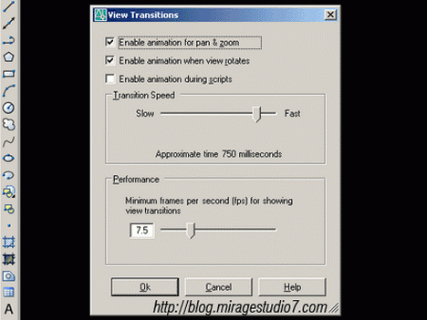 Disable AutoCAD Animated Zoom