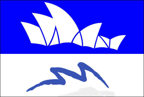 sydney opera house logo motif image