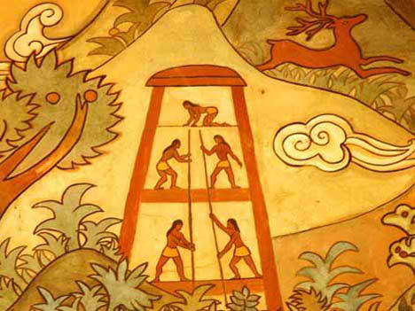 ladder to heaven painting ancient art drawing
