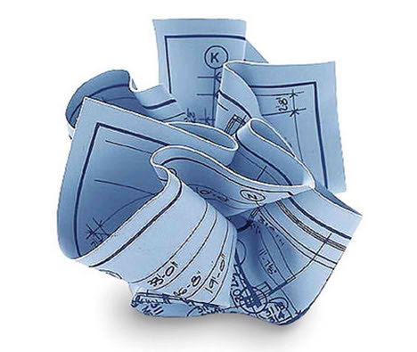Blueprint Paperweight and Contour Topoware