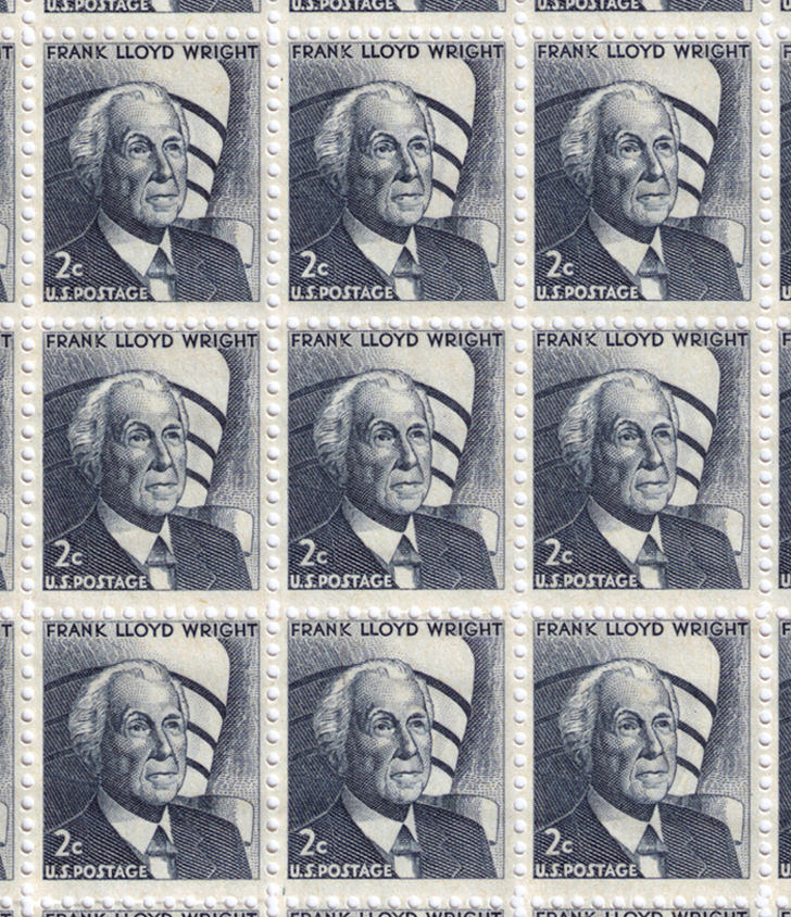 8 Frank Lloyd Wright Stamps