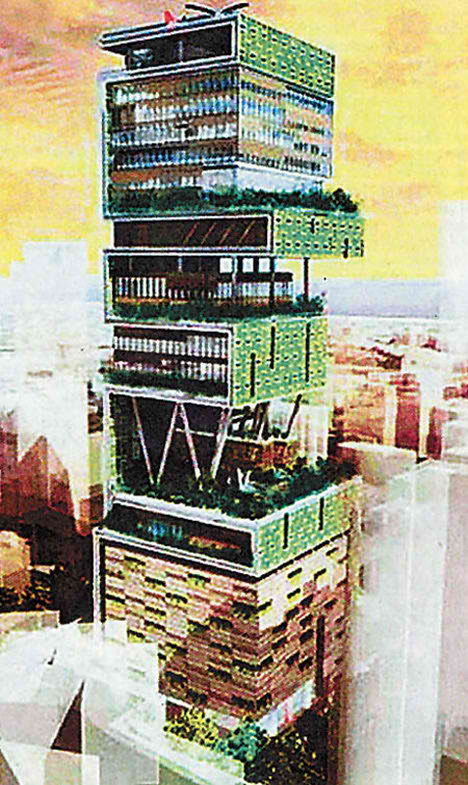 60 Storey Tower House for Mukesh Ambani