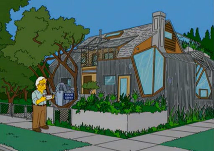 Frank Gehry and the Simpsons