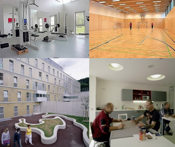 Justizzentrum Leoben minimum prison architecture VIP jail design