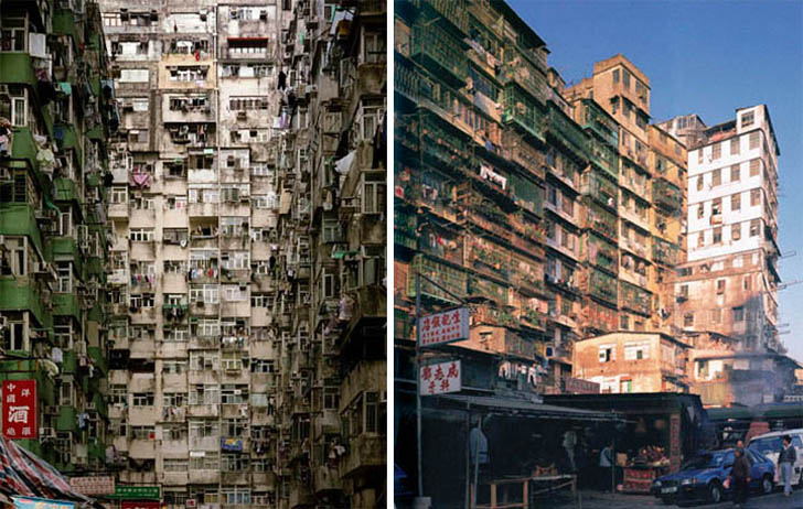 kowloon walled city rubbish alley