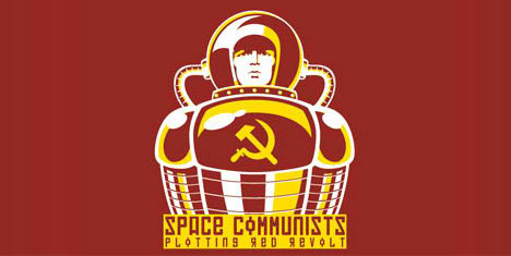 communist china space program station moon spaceman suit logo