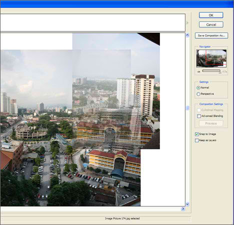 Compose Panorama View Automatically in Photoshop