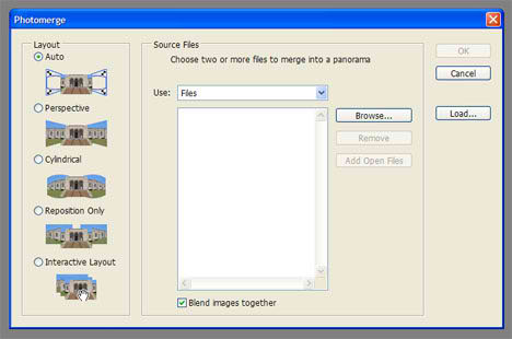Compose Panorama View Automatically in Photoshop