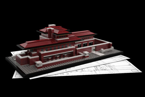 robie house model blueprint tutorial cad drawings