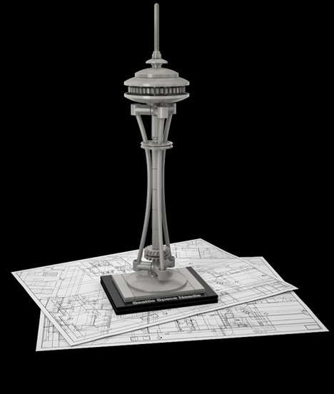 seattle space needle model blueprint tutorial cad drawings