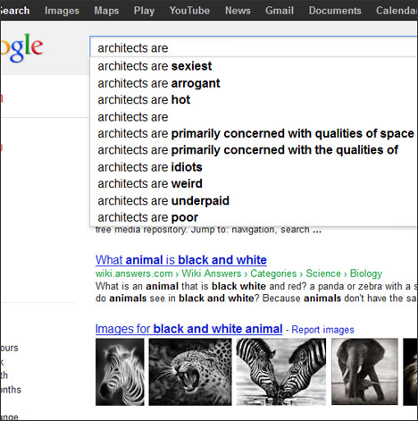 Dear Google, Architects Are...