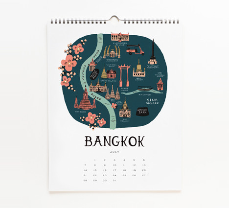 2013 Architecture and Cities Calendar by Rifle Paper Co.