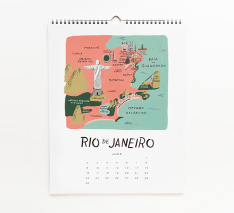 2013 Architecture and Cities Calendar by Rifle Paper Co.