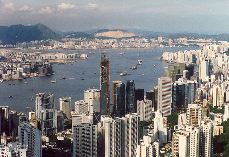 hong kong tower landscape skycrapper