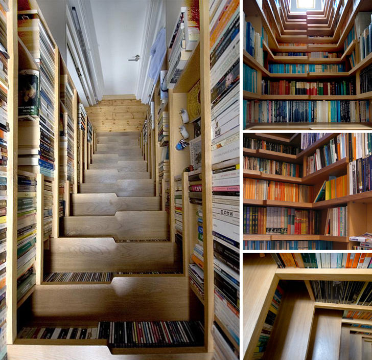 bookcase stairs london