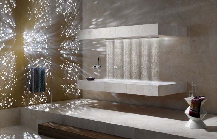 minimalist shower