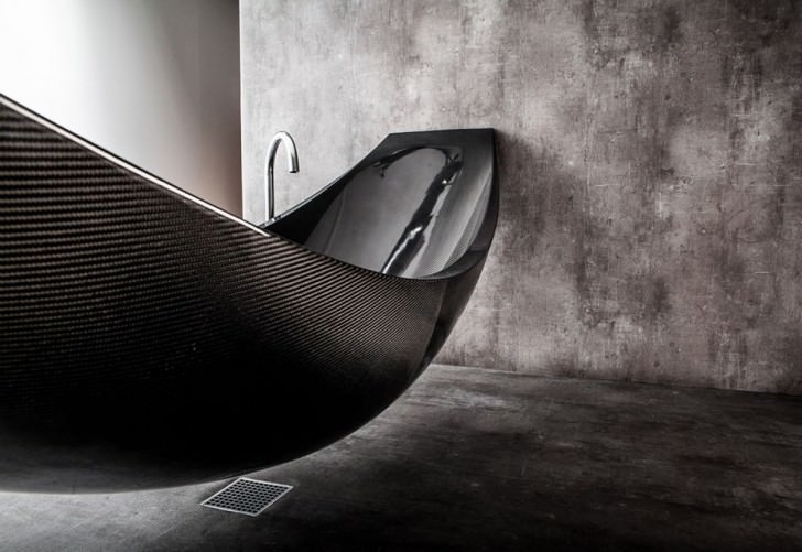 Hammock Shaped Bathtub by SplinterWorks