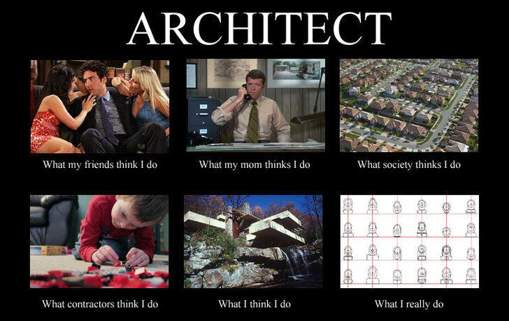 what people think i do architect
