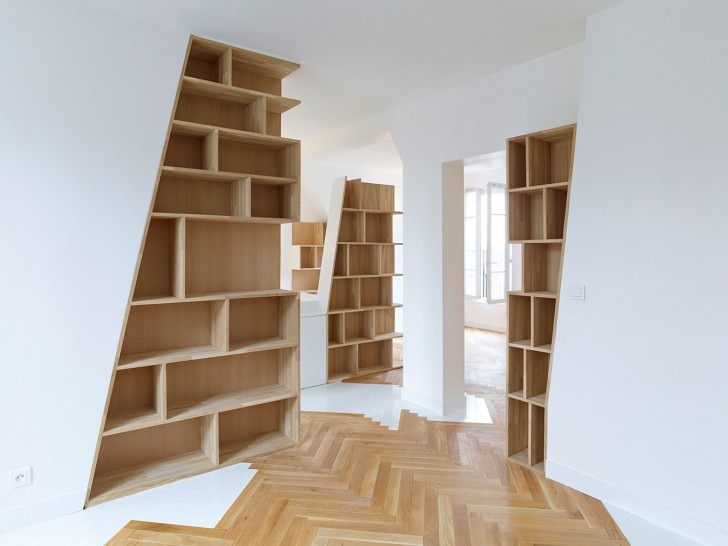 bookshelf book rack architecture