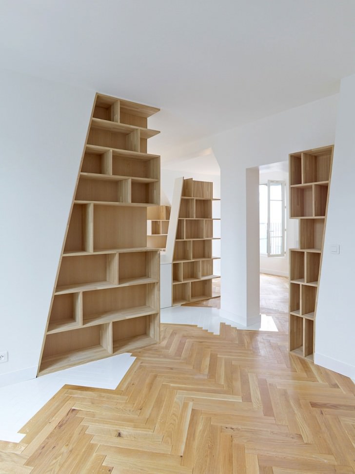 bookshelf book rack architecture