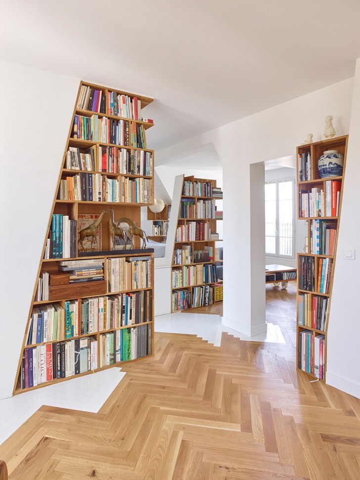 bookshelf book rack architecture