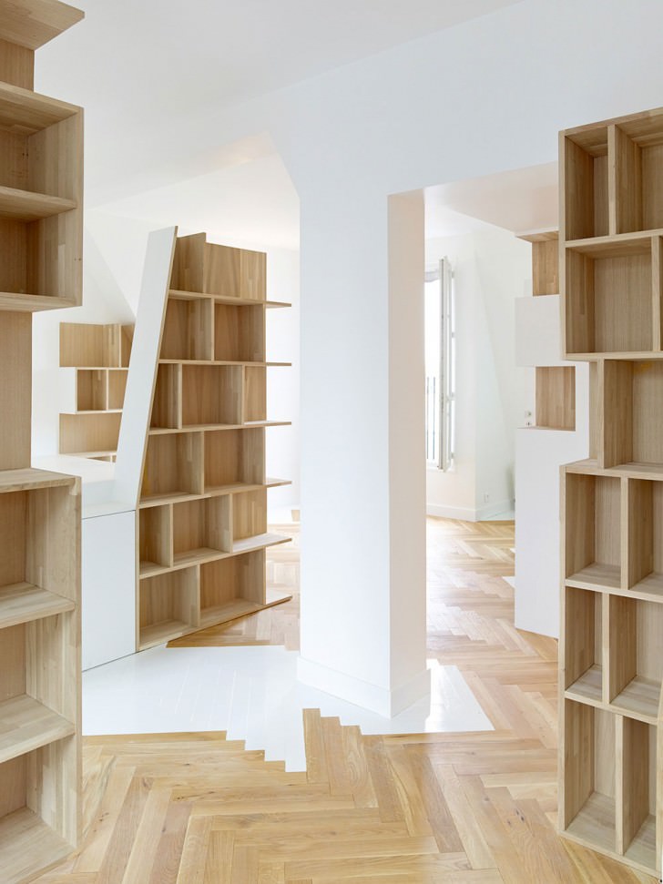 bookshelf book rack architecture