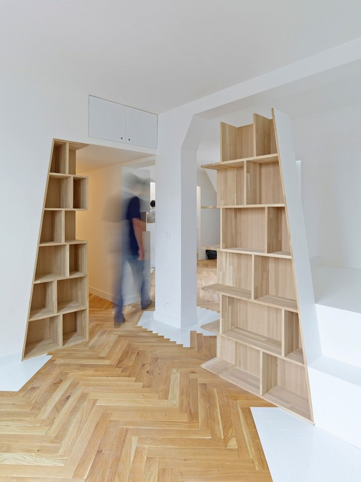 bookshelf book rack architecture