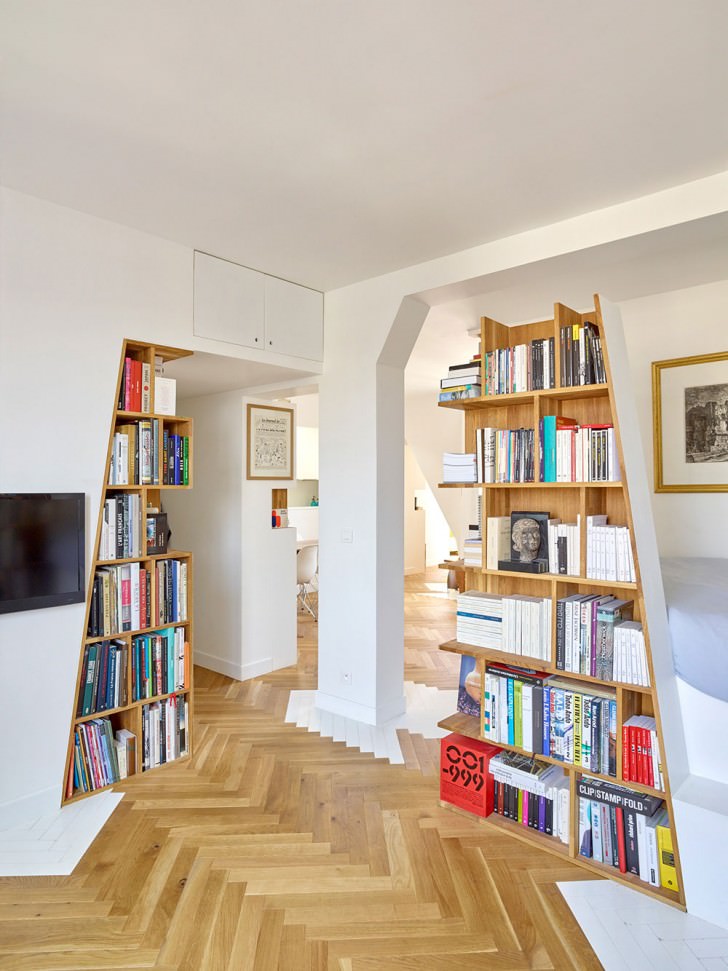 bookshelf book rack architecture