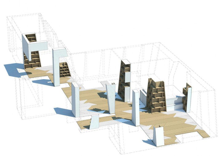 plans bookshelf book rack architecture