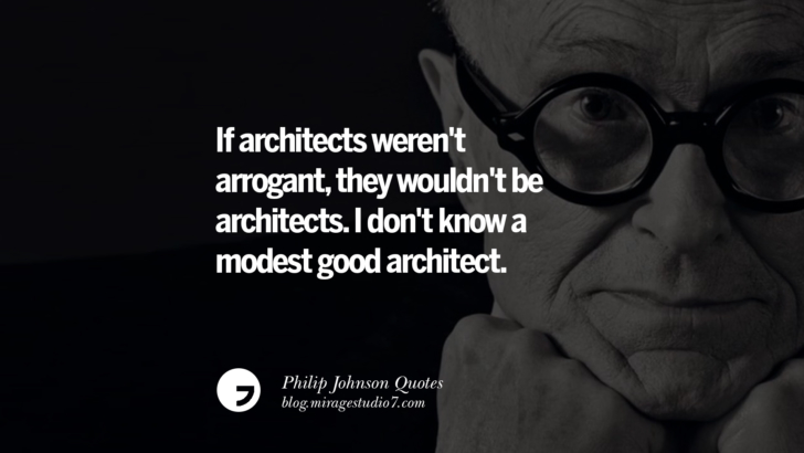 If architects weren't arrogant, they wouldn't be architects. I don't know a modest good architect. Philip Johnson Quotes About Architecture, Style, Design, And Art