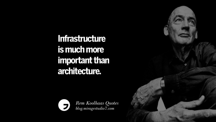 Infrastructure is much more important than architecture.